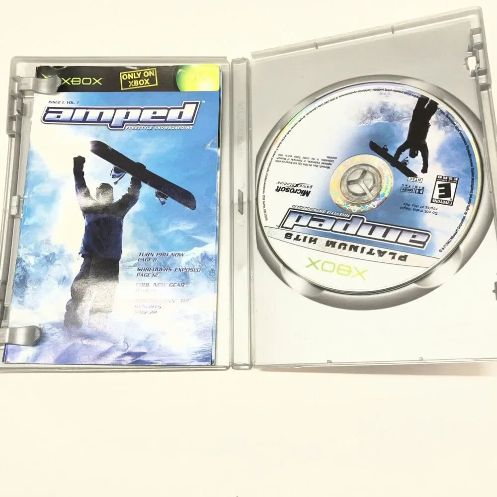 Amped: Freestyle Snowboarding (Original Xbox) Black Label CIB COMPLETE & TESTED
